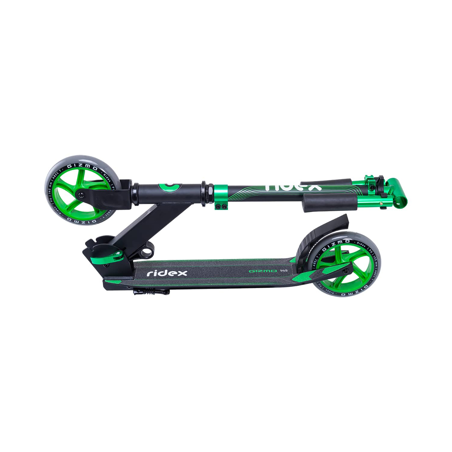 Самокат RIDEX двухколесный Scooter 2 whhels Gizmo 145 green - фото 4