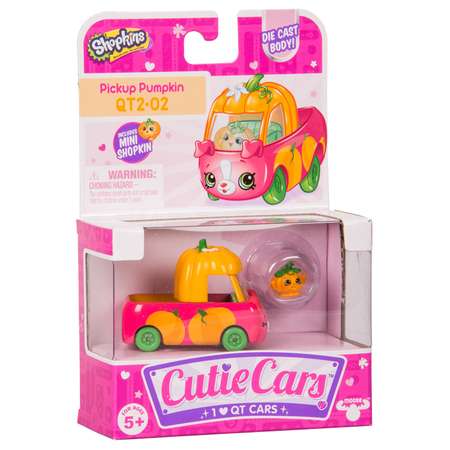 Машинка Cutie Cars с мини-фигуркой Shopkins S3 Тыквенный Пикап