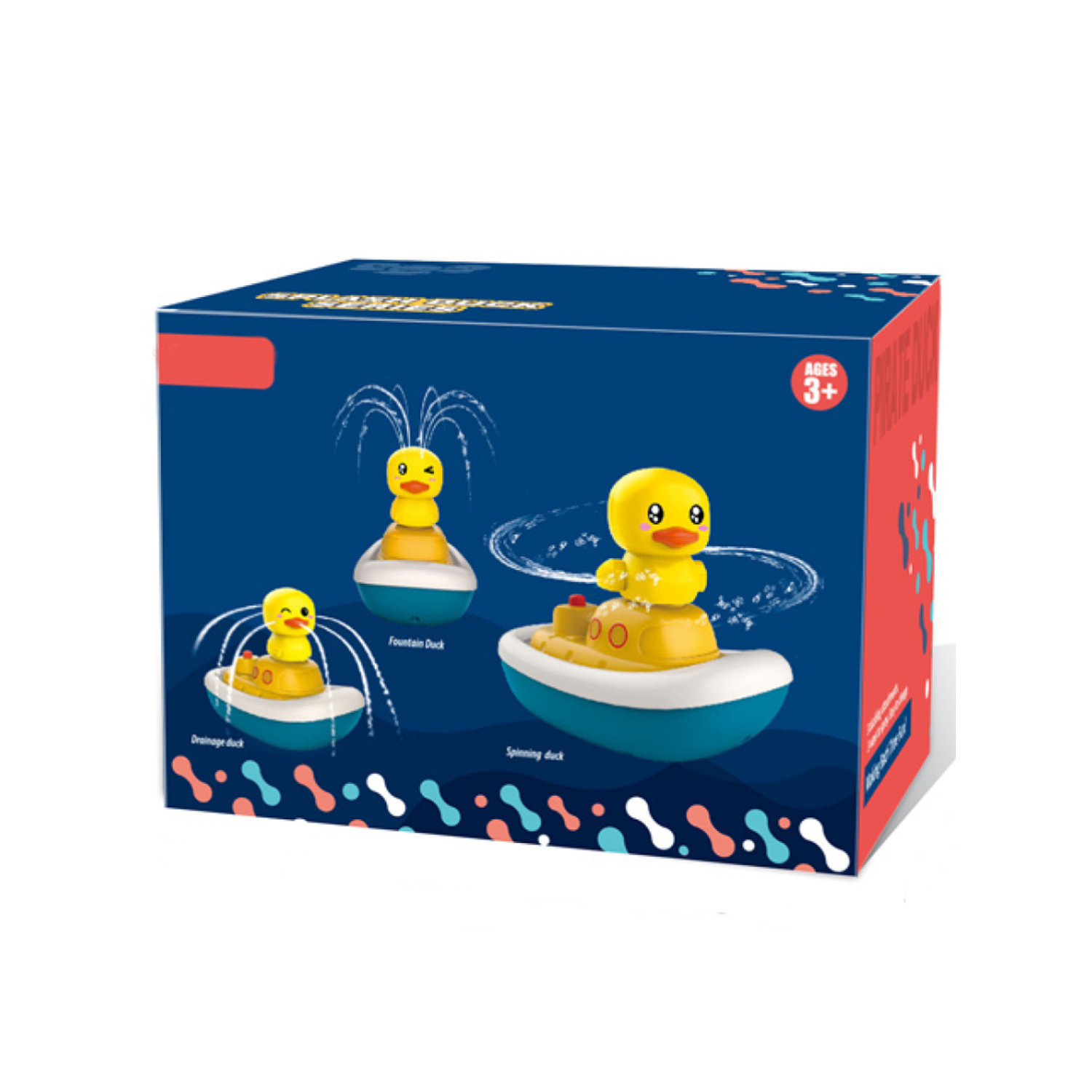 Игровой набор GRACE HOUSE детская игрушка для ванной утки фонтан на кораблике - фото 7