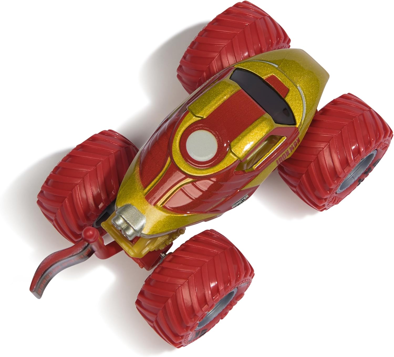 Монстр-трак Monster Jam Marvel Iron Man 1:64 красный 6069960 - фото 3