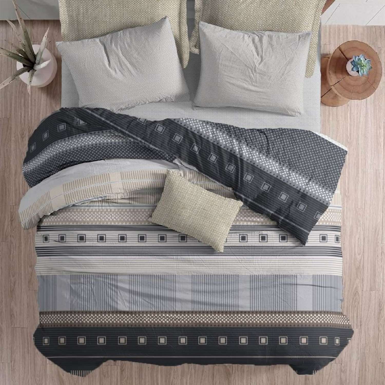 Комплект постельного белья Bravo Теодоро 2 спальный наволочки 70х70 см - фото 6