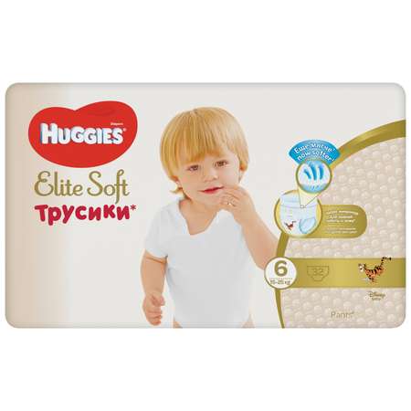 Подгузники-трусики Huggies Elite Soft 6 15-25кг 32шт