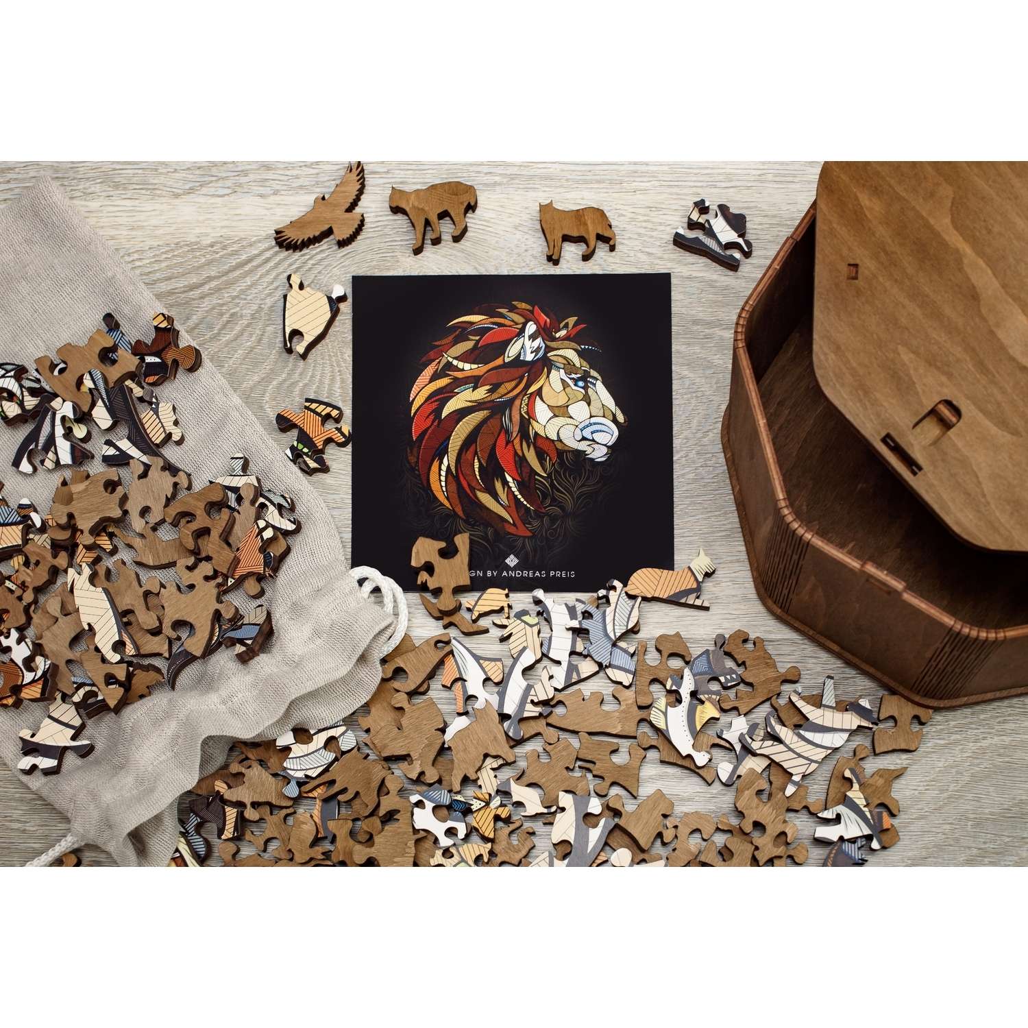 LION” L - Eco Wood Art