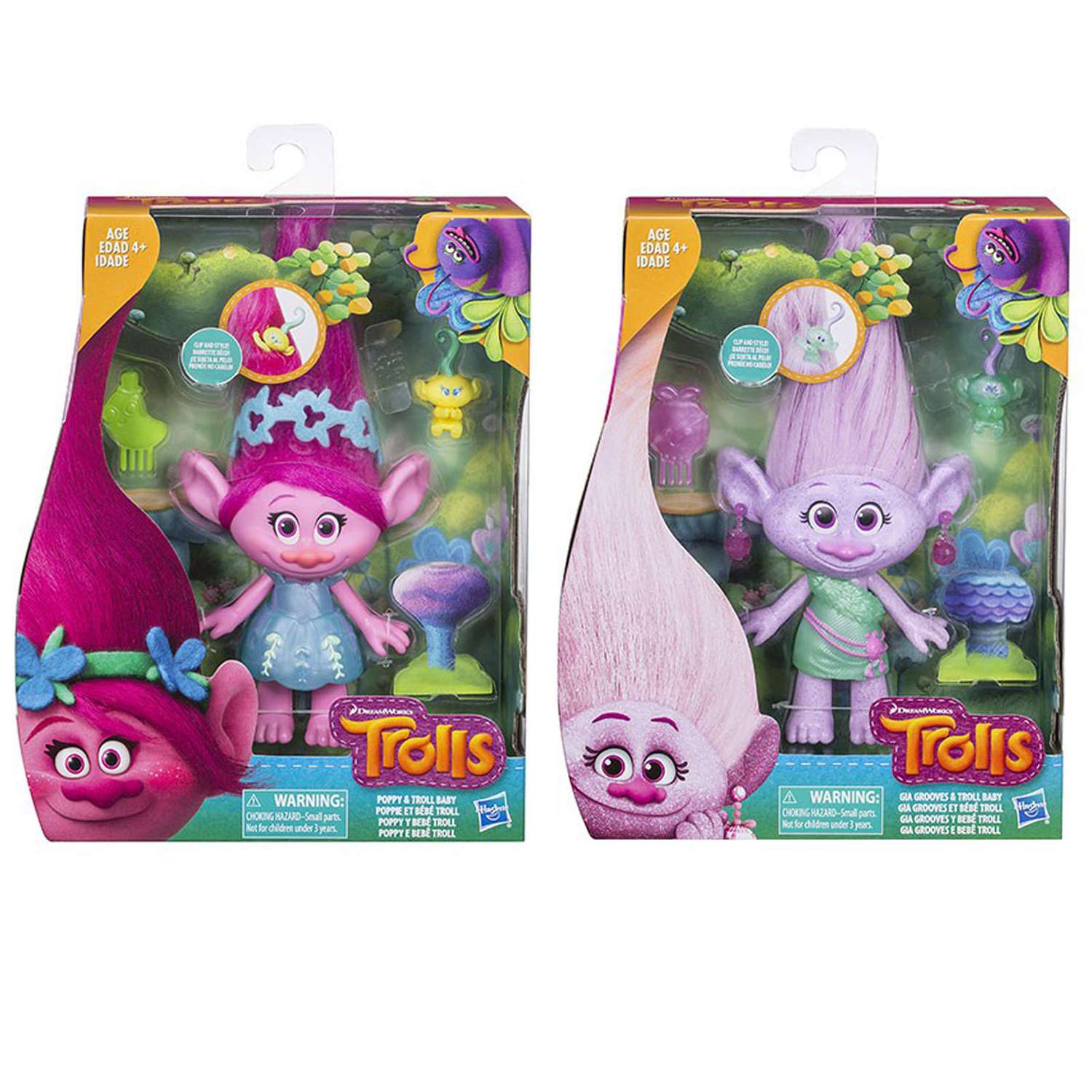 Фигурка Trolls заколочками для волос в ассортименте - фото 4