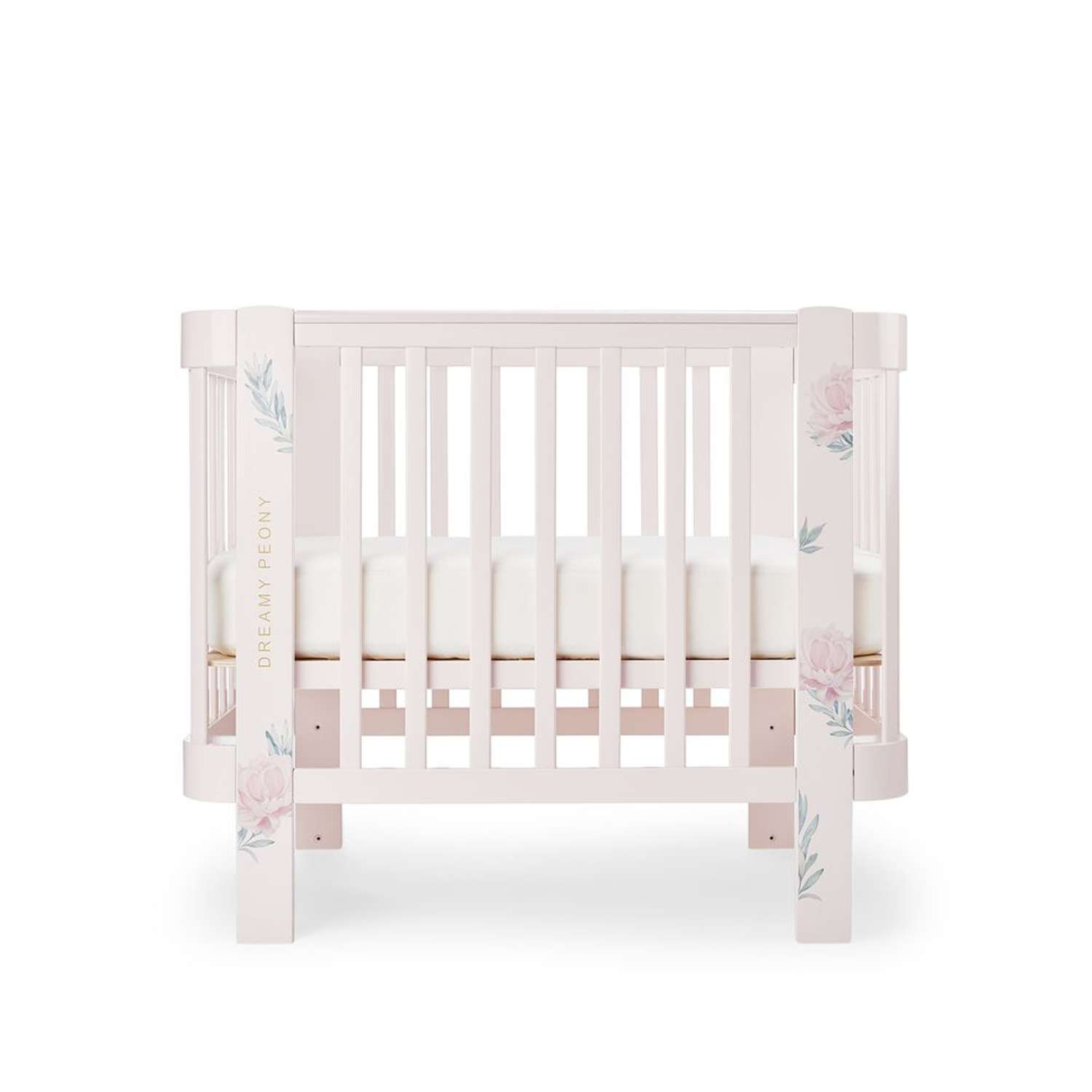 Детская кроватка Happy Baby Mommy Love прямоугольная, продольный маятник (розовый) - фото 19
