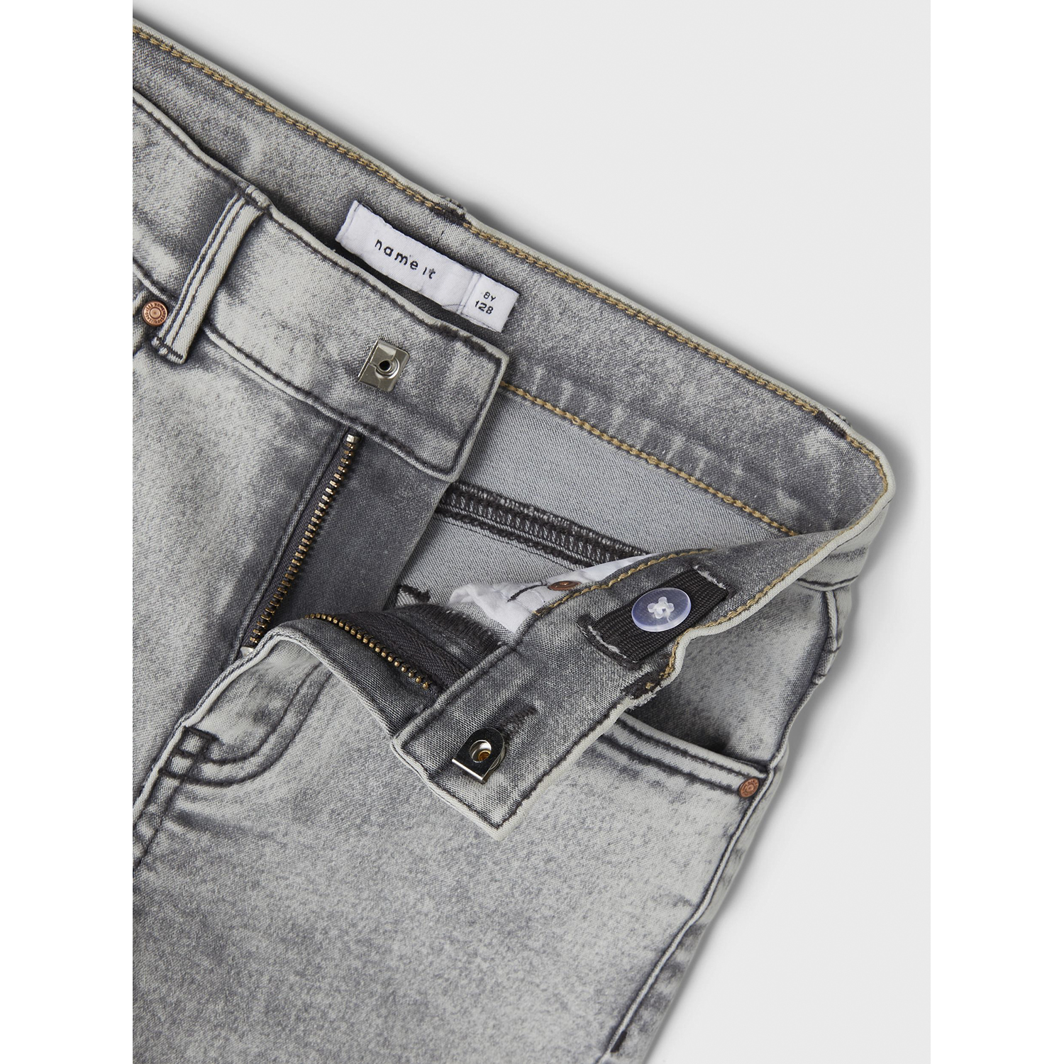 Брюки NAME IT 13198516/Light Grey Denim - фото 4