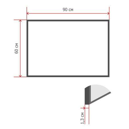 Доска Attache пробковая 60х90см BlackFrame черная рама