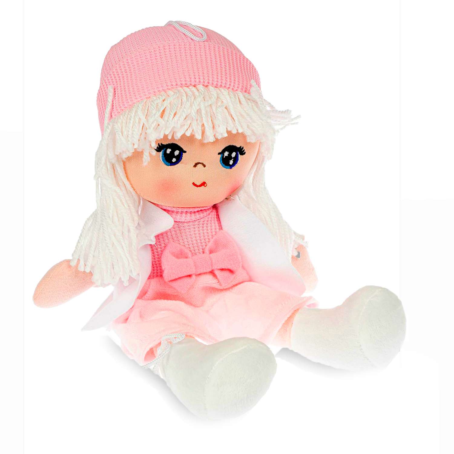 Кукла мягкая BONDIBON Лика 26 см белые волосы серия Oly - фото 3