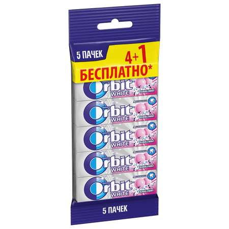 Жевательная резинка Орбит Bubblemint 5 пачек 68г