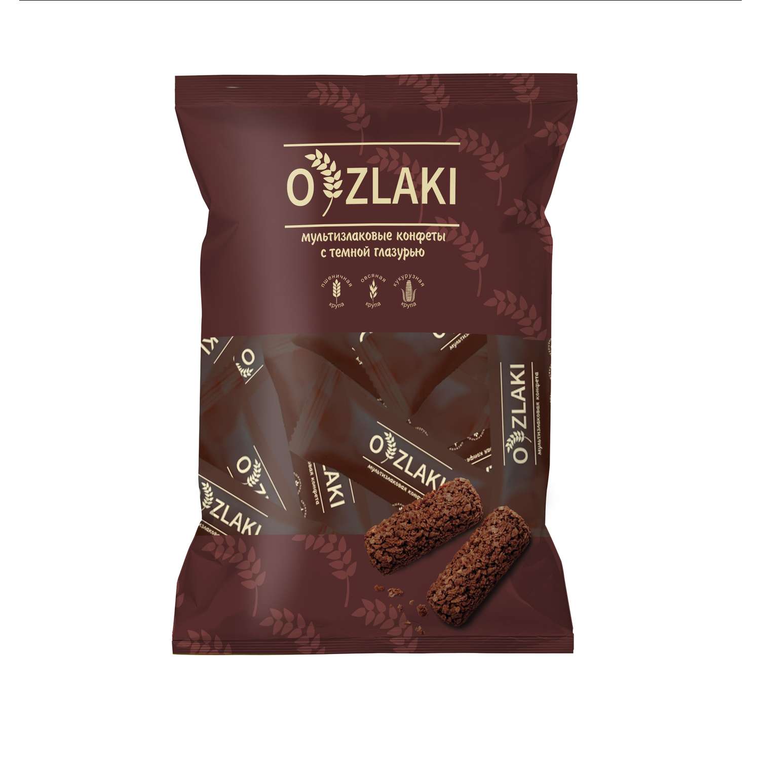 Конфеты мультизлаковые O ZLAKI в темной шоколадной глазури - фото 1