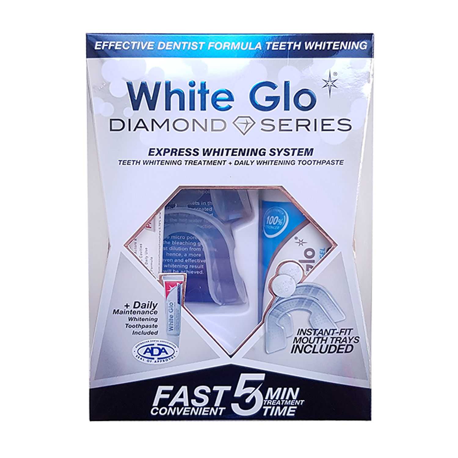 Набор WHITE GLO для экспресс отбеливания зубов в домашних условиях - фото 1