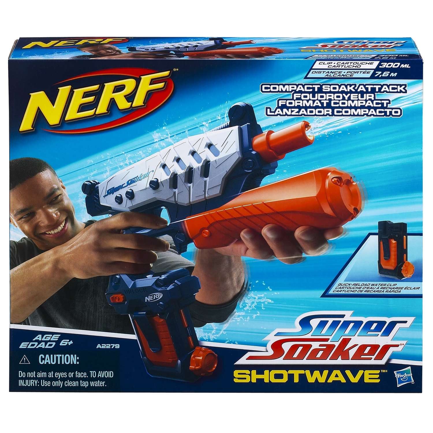 Водяной бластер SUPER SOAKER Super Soaker Шот Вэйв (A2279) в ассортименте - фото 5