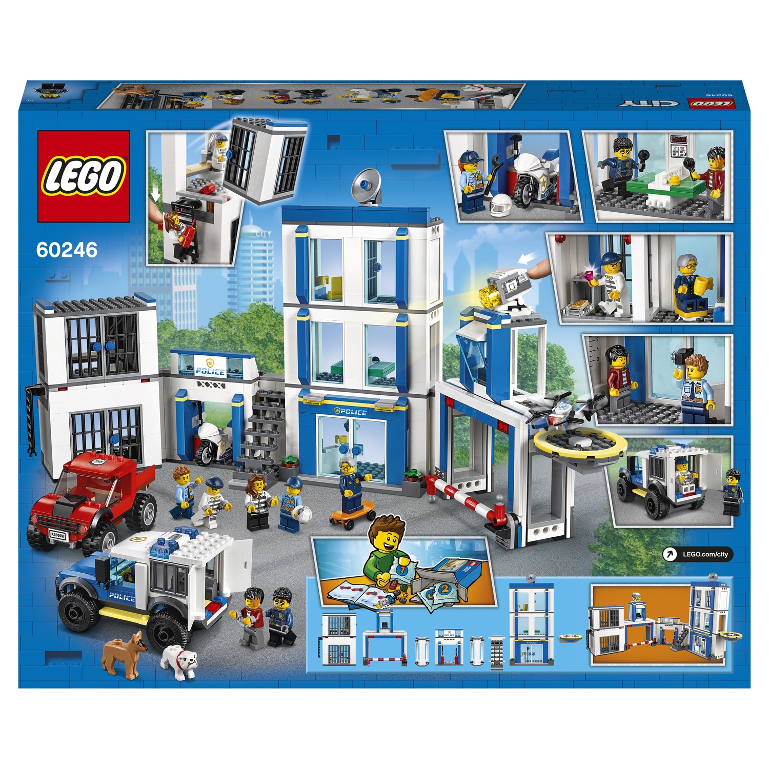 Конструктор LEGO City Police Полицейский участок 60246 купить по цене 1999  ₽ в интернет-магазине Детский мир