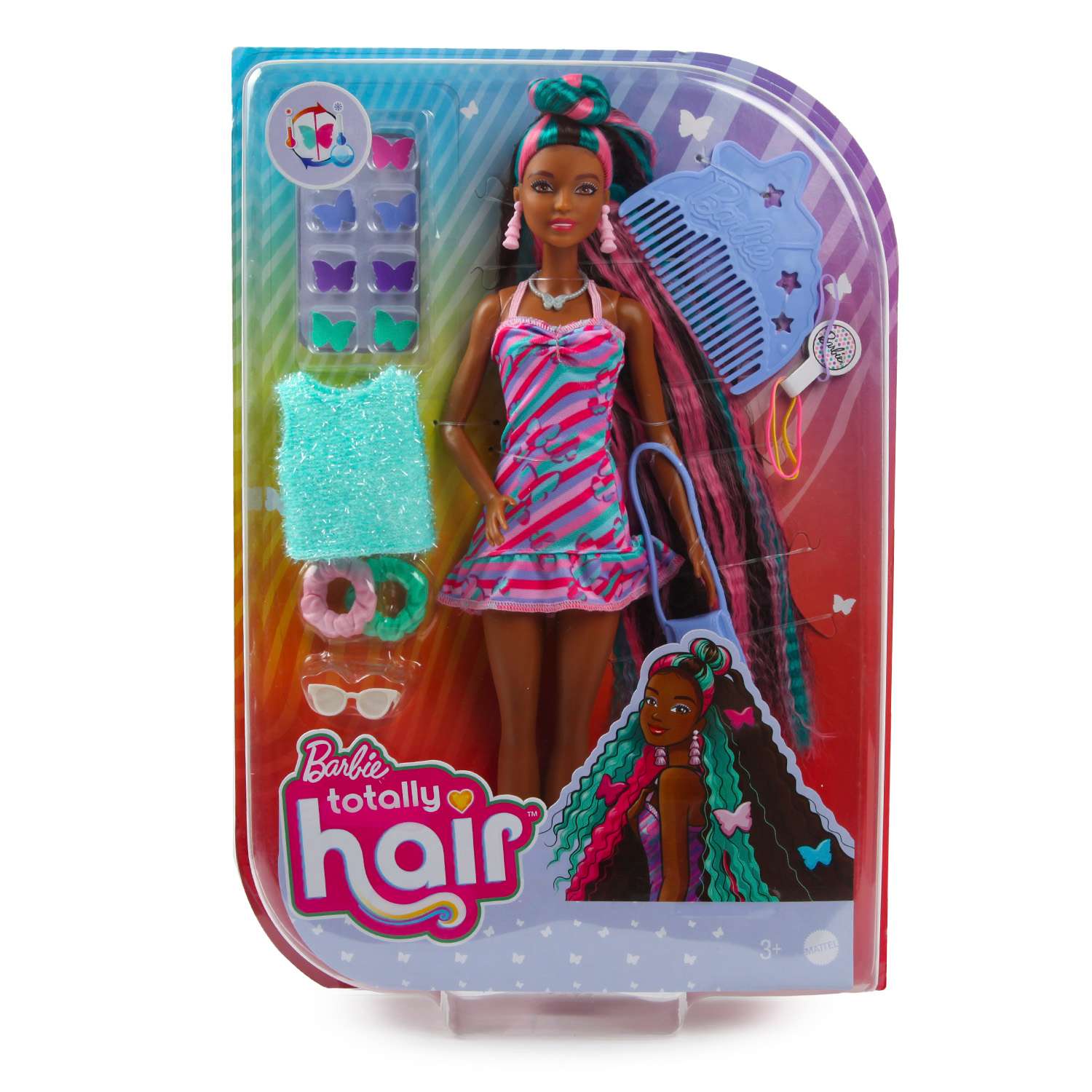 Кукла Barbie Totally Hair Бабочки HCM87 HCM87 - фото 2