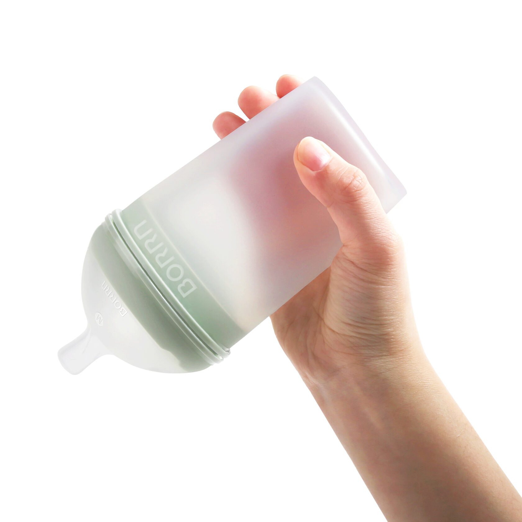 Бутылочка антиколиковая BORRN Baby Feeding Bottle 240 мл зелёная - фото 2