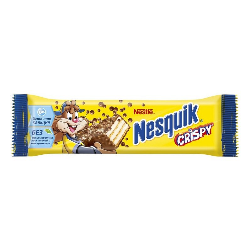 Батончик вафельный Nesquik Crispy 22г - фото 1