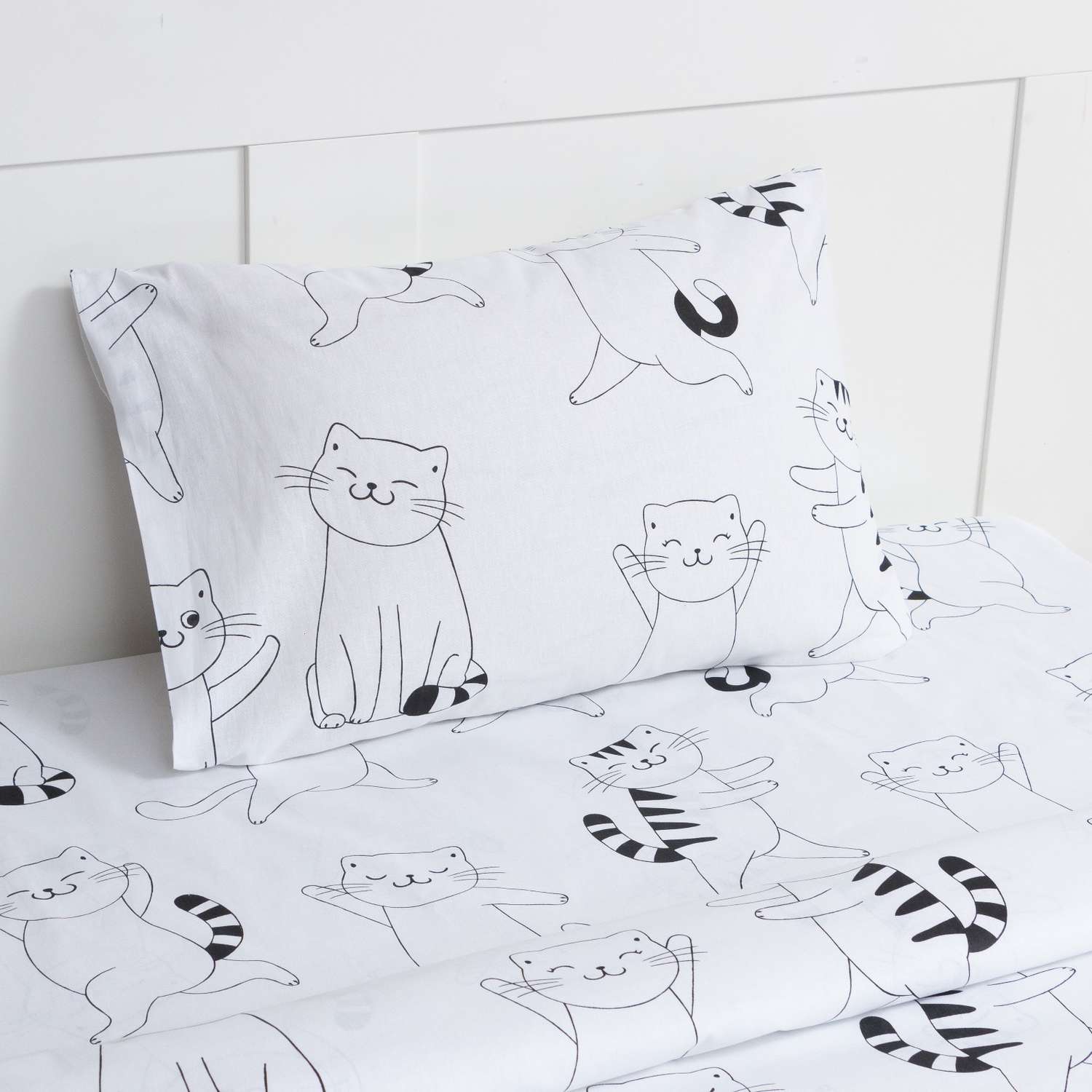 Комплект постельного белья Этель Dancing cats полутораспальный 3 предмета - фото 2