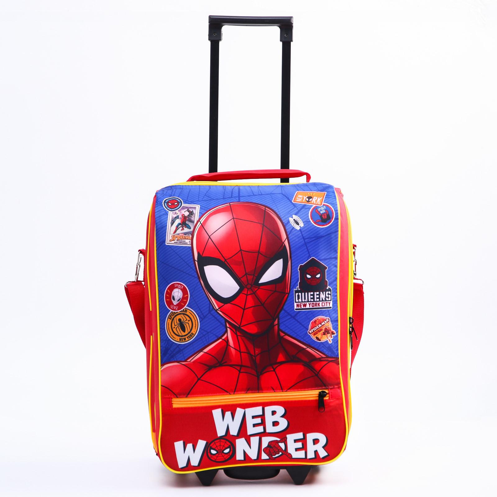 Чемодан MARVEL детский «Человек-паук»‎ 32 x 23 x 42 см отдел на молнии н/карман MARVEL - фото 2