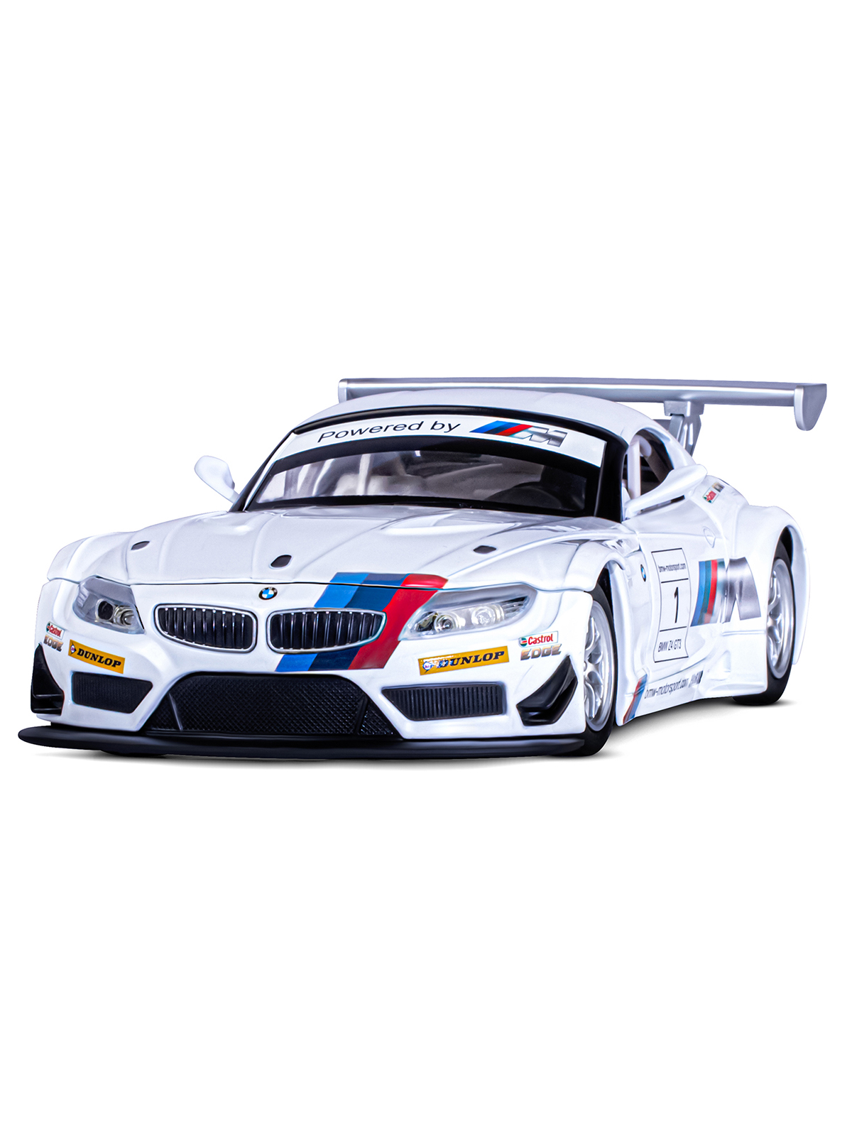 Автомобиль АВТОпанорама BMW Z4 GT3 1:24 белый JB1200123 - фото 9