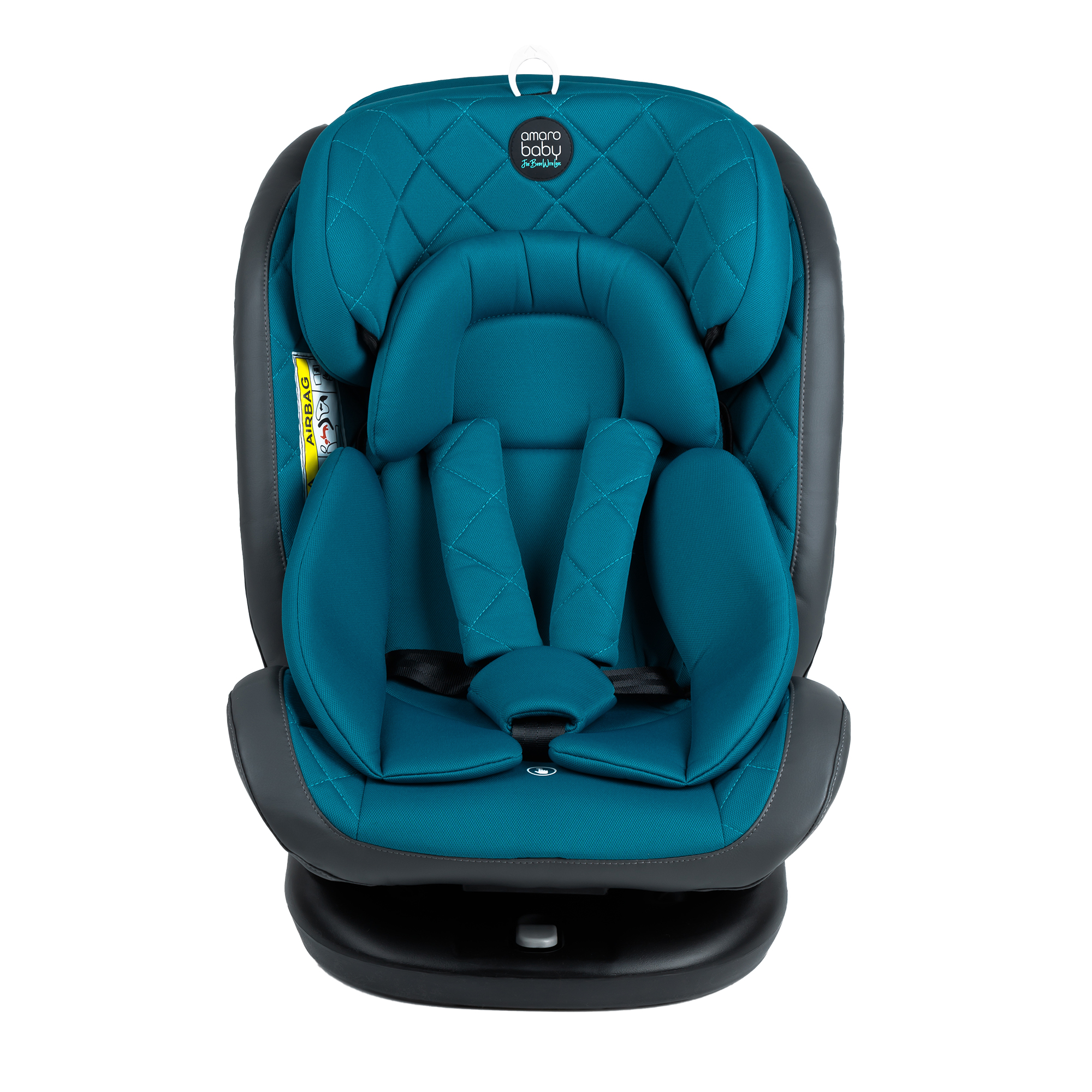 Автокресло Amarobaby Brilliant Isofix класс D группа 0+/1/2/3 Бирюзовый - фото 18