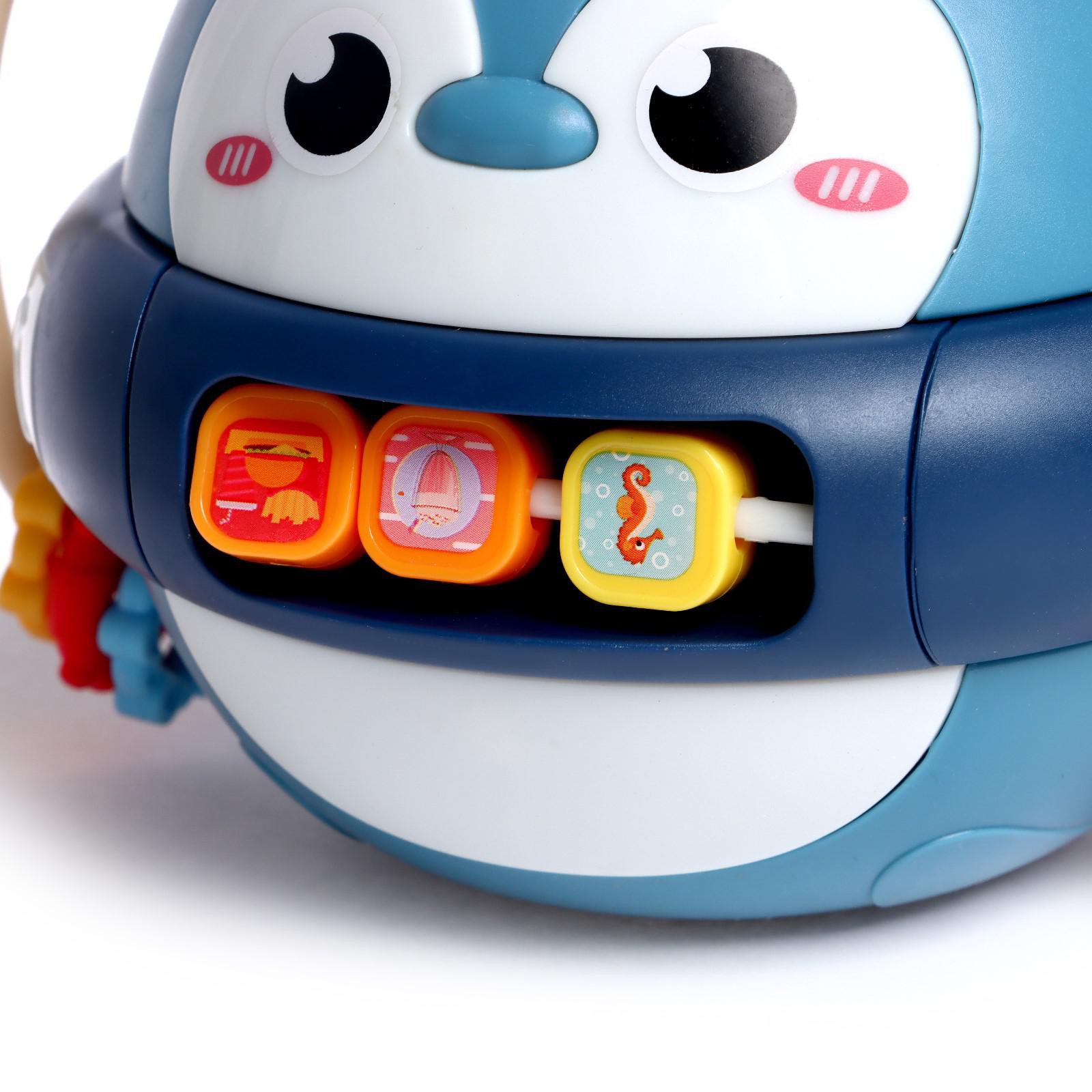 Музыкальная игрушка Zabiaka «Малыш Пингви» с подвижными элементами звук свет цвет синий - фото 4
