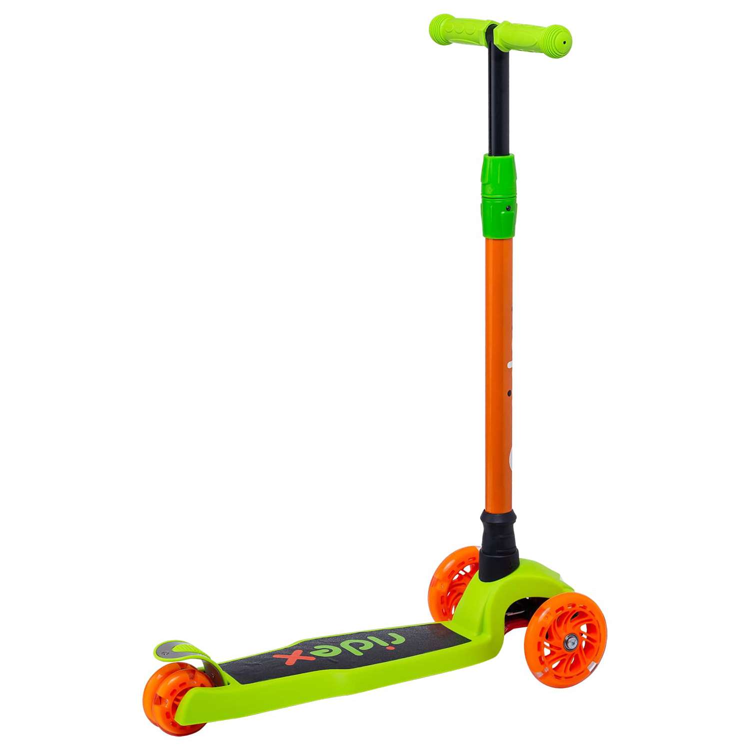 Самокат RIDEX трехколесный 3 wheels scooter Chip 120/80 orange/green - фото 2