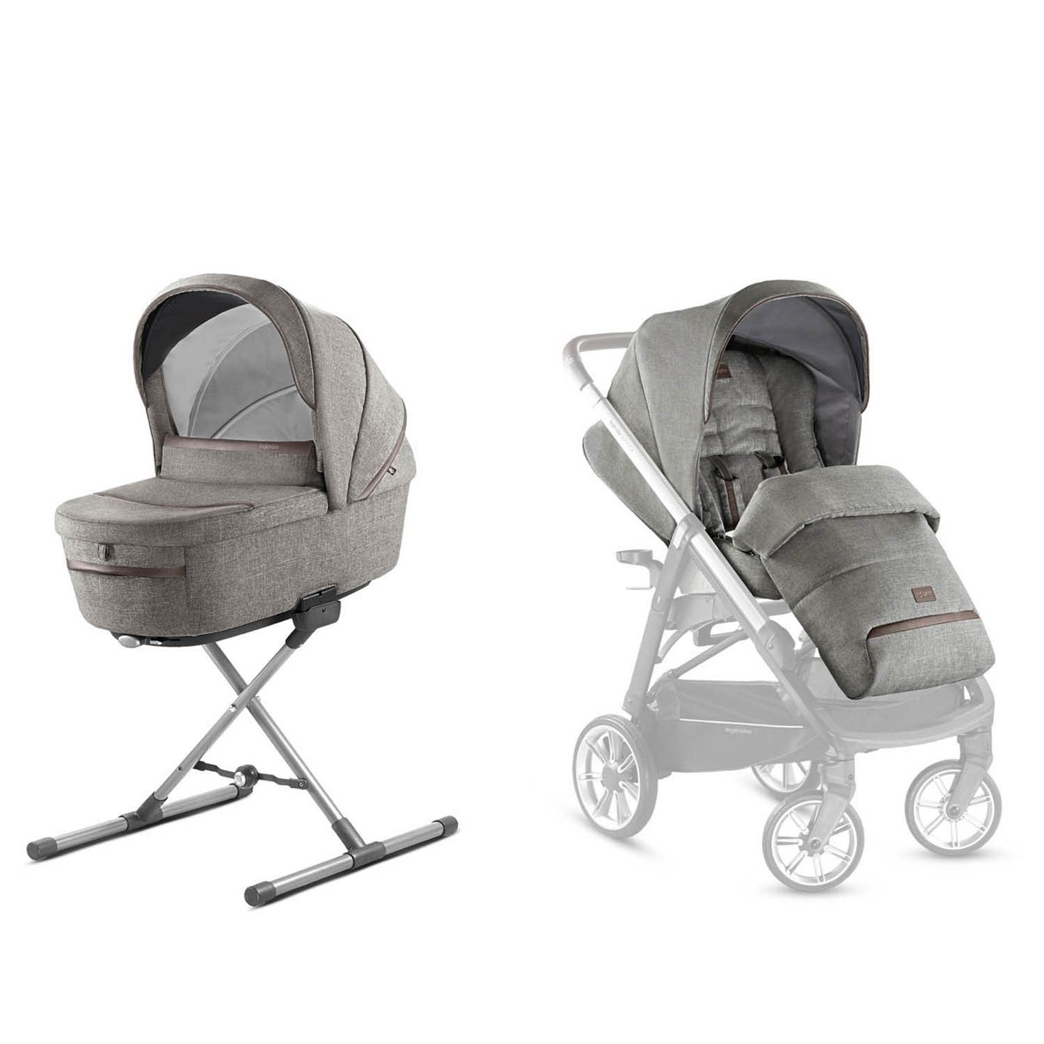 Коляска 2в1 Inglesina Aptica System Duo Mineral Grey - фото 13