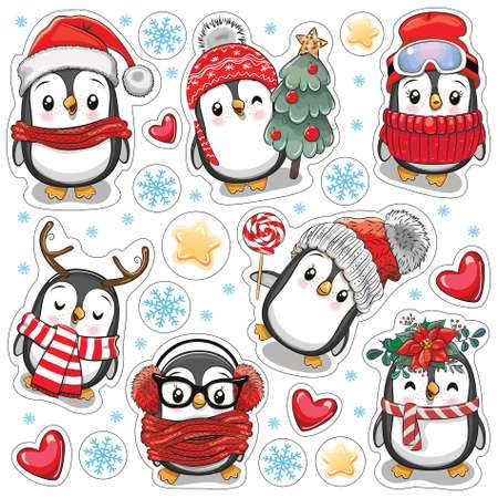 Декоративные наклейки Дрофа-Медиа Пингвины 30х30 см 4276