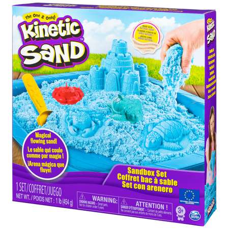 Песок кинетический Kinetic Sand с коробкой и инструментами 454г Blue 6024397/20106636