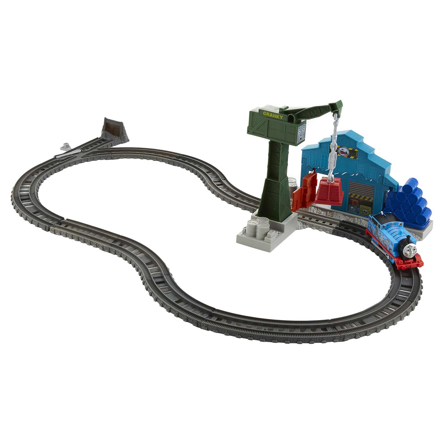 Игровой набор Thomas & Friends с паровозиком Томасом и подъемным краном Крэнки DVF73 - фото 7