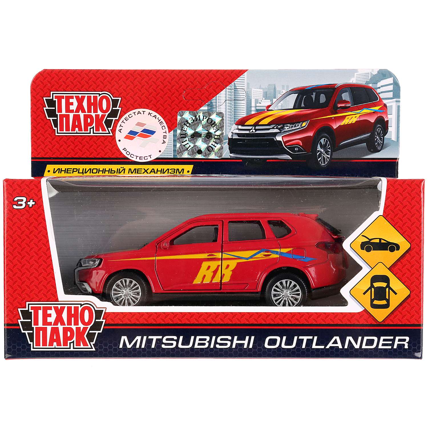 Машина Технопарк Mitsubishi Outlander Спорт инерционная 243675 243675 - фото 2