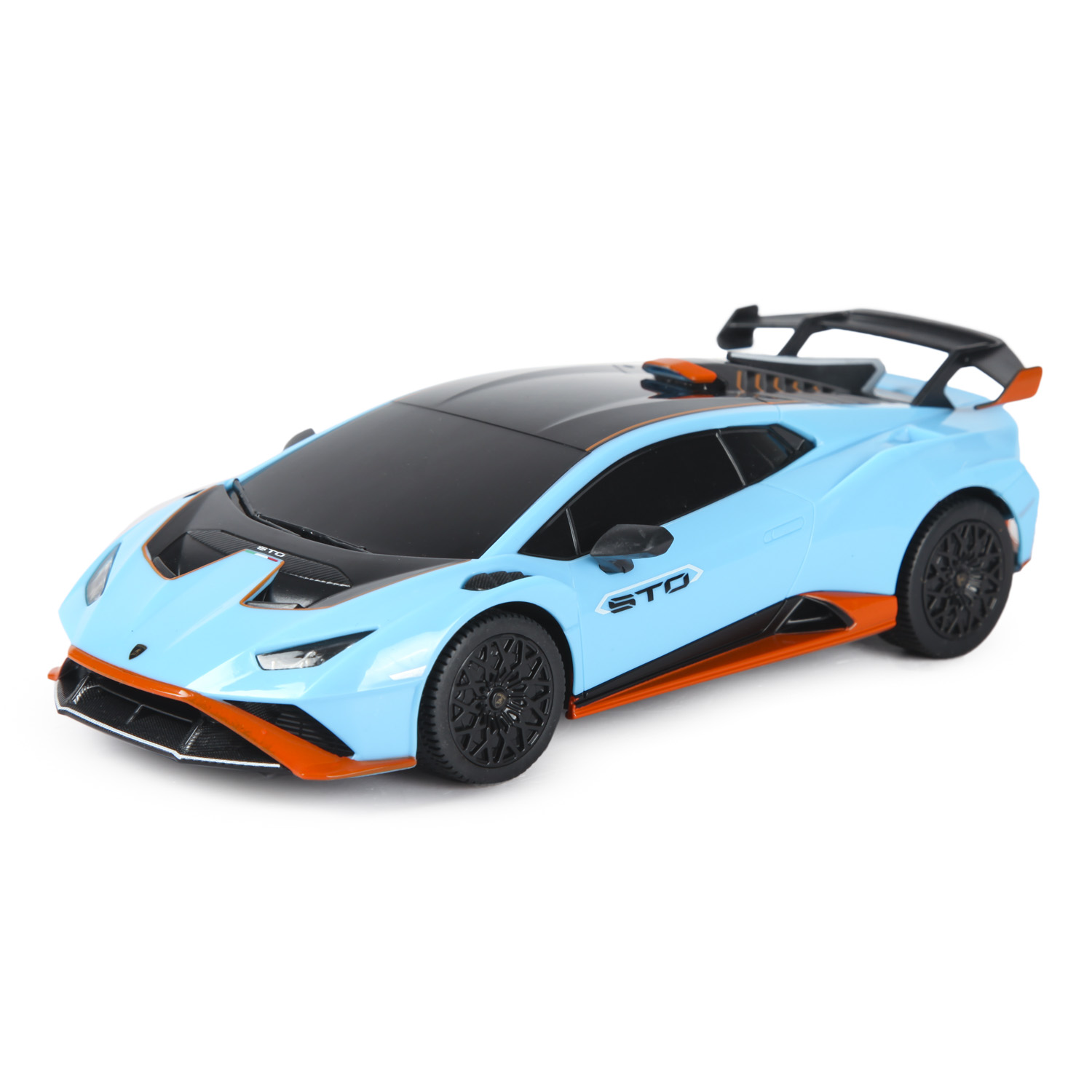 Машина РУ Rastar 1:24 Lamborghini Huracan STO Голубая 98800 - фото 3