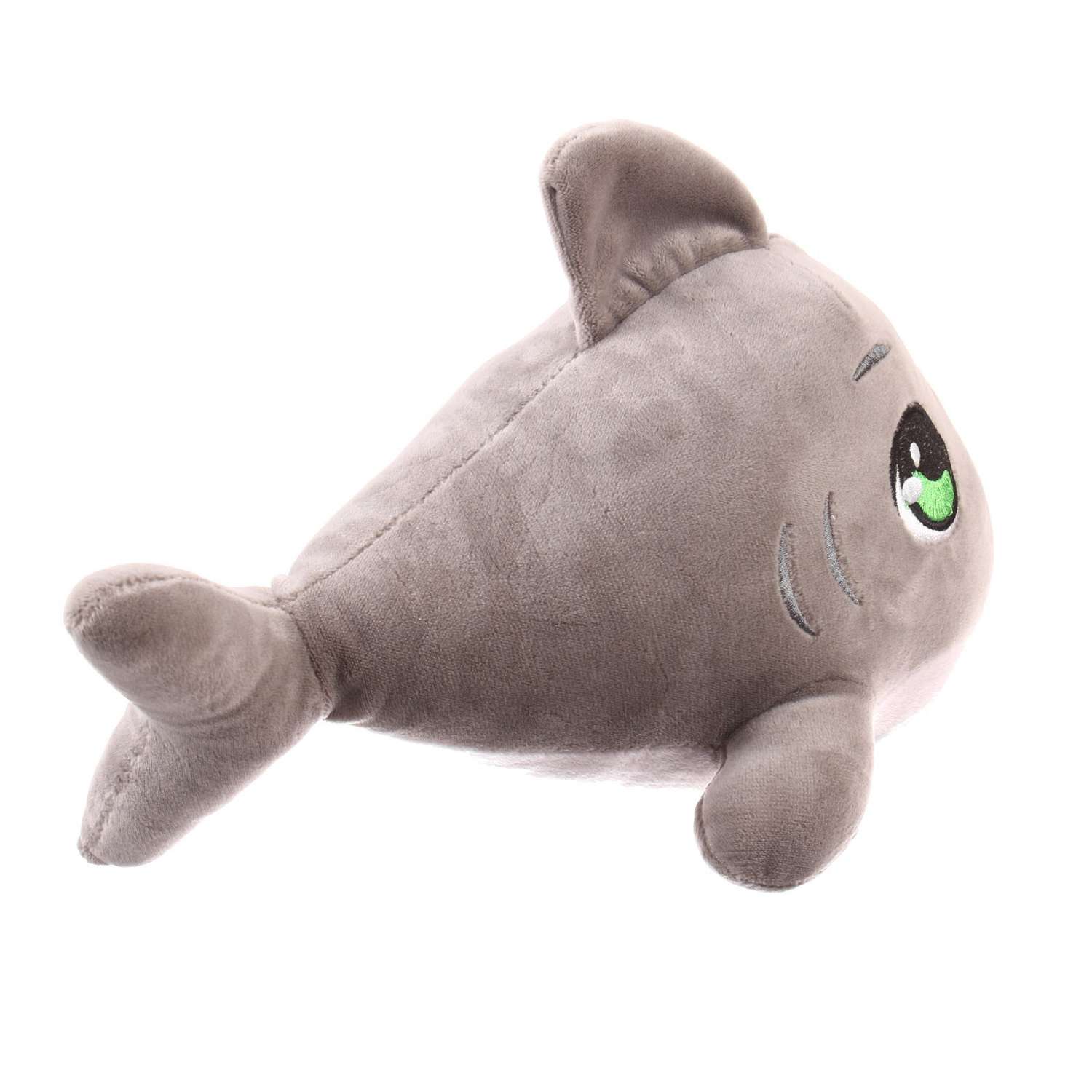 Мягкая игрушка Milo Toys «Акула» цвет серый - фото 4