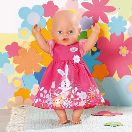 Набор игровой Baby Born Платье с цветами для кукол 43см 41280