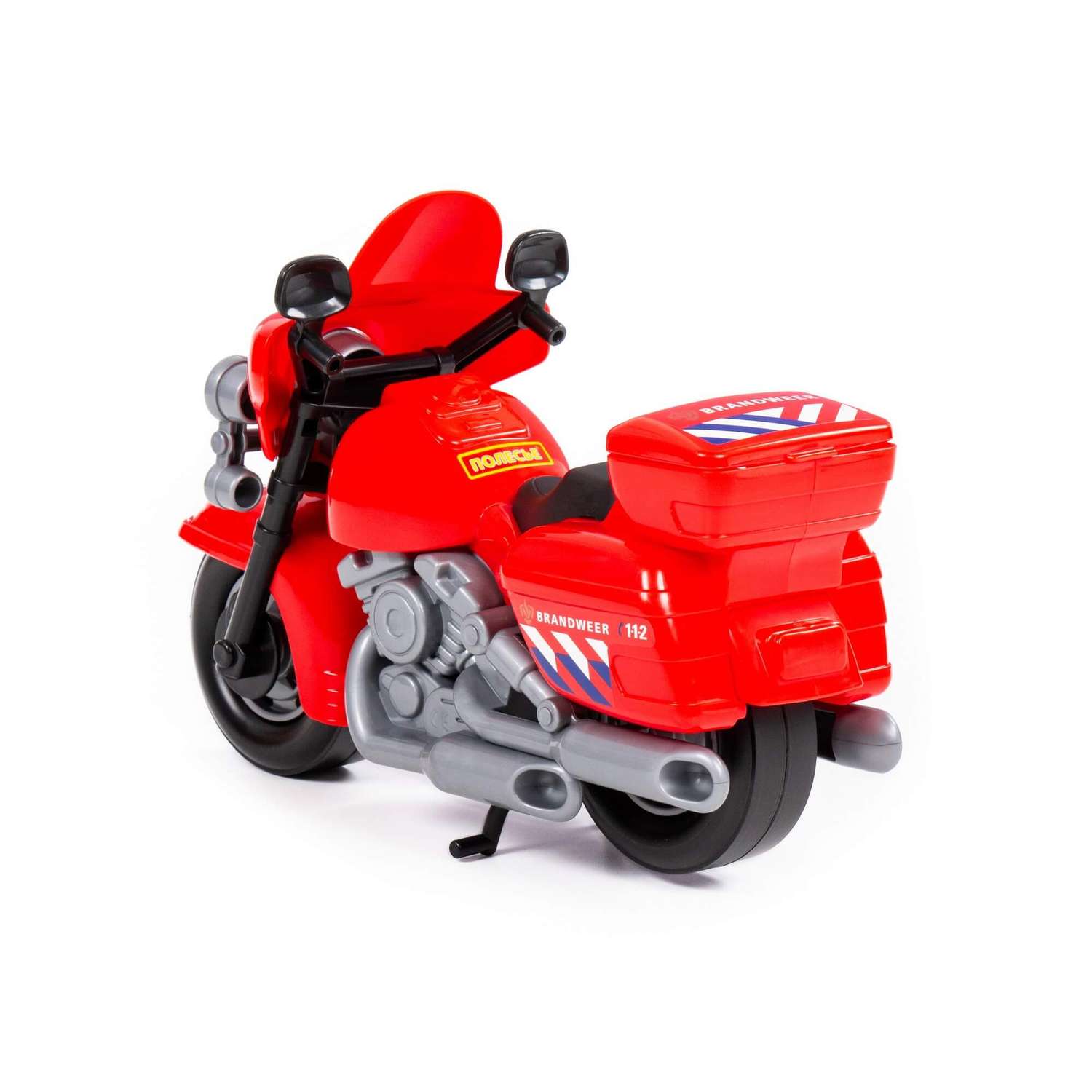 Мотоцикл Полесье Пожарный красный 27 см 71316 - фото 3