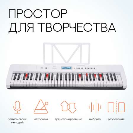 Синтезатор Tesler KB-6160 WHITE