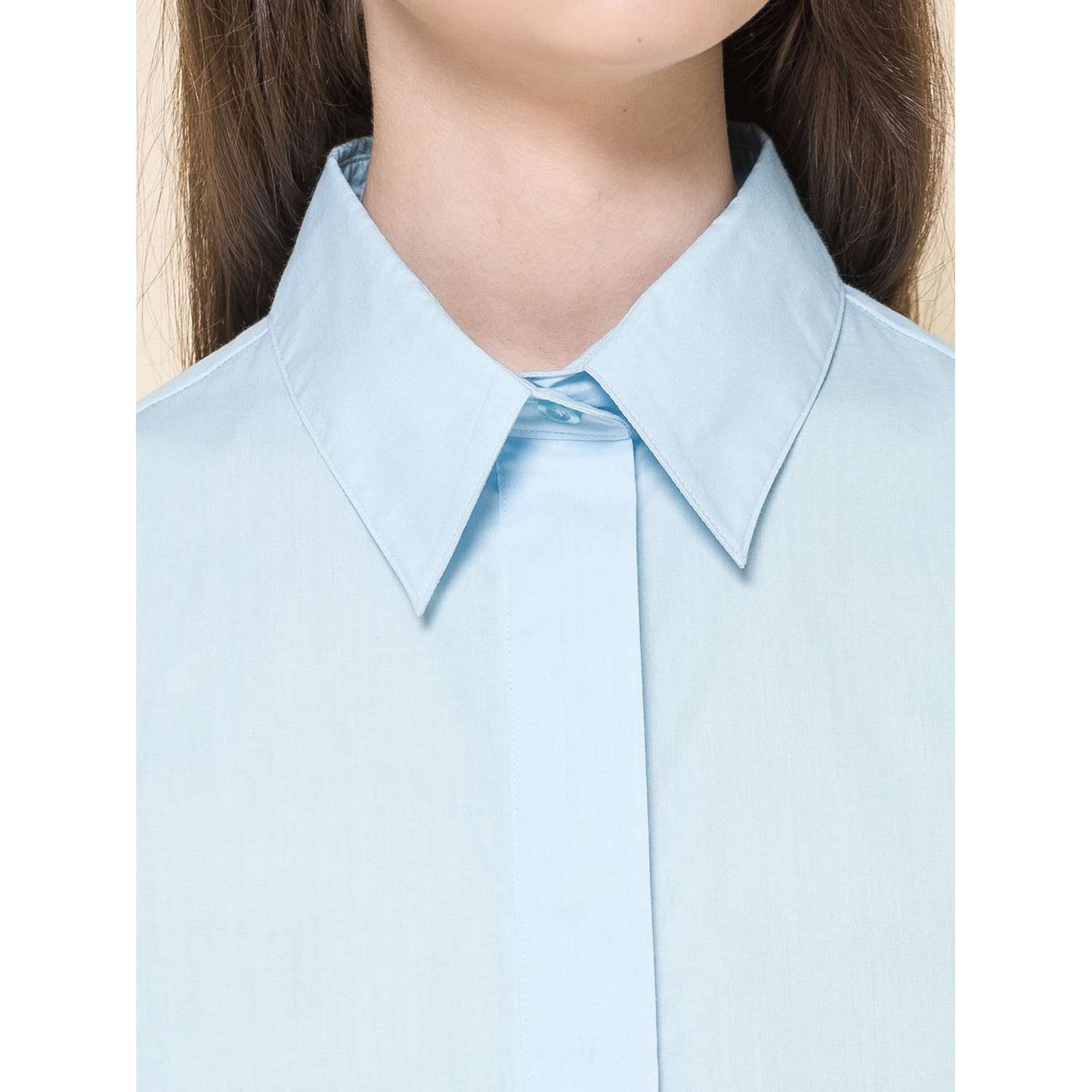 Блузка PELICAN GWCT8131/Голубой - фото 4