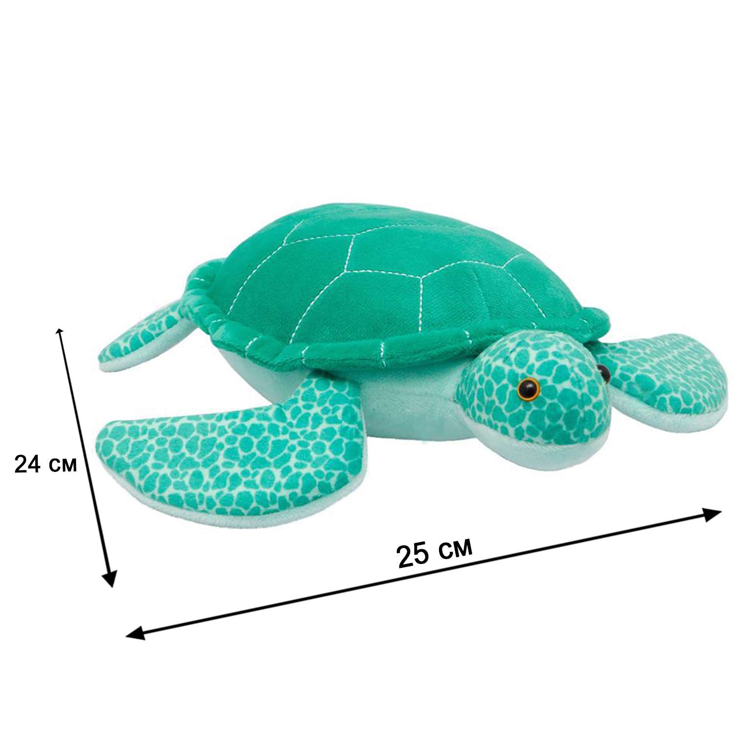 Мягкая игрушка All About Nature Зелёная морская черепаха 25 см. K8790-PT - фото 2