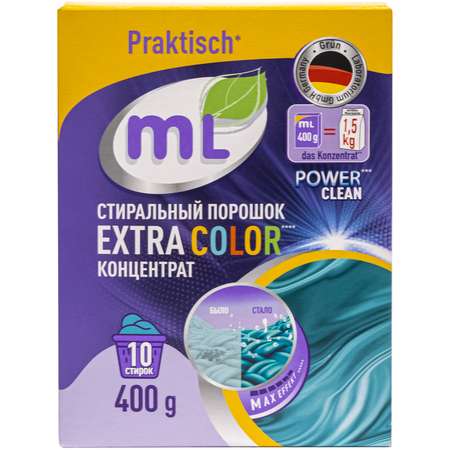 Порошок стиральный ML Extra Color универсальный 400г