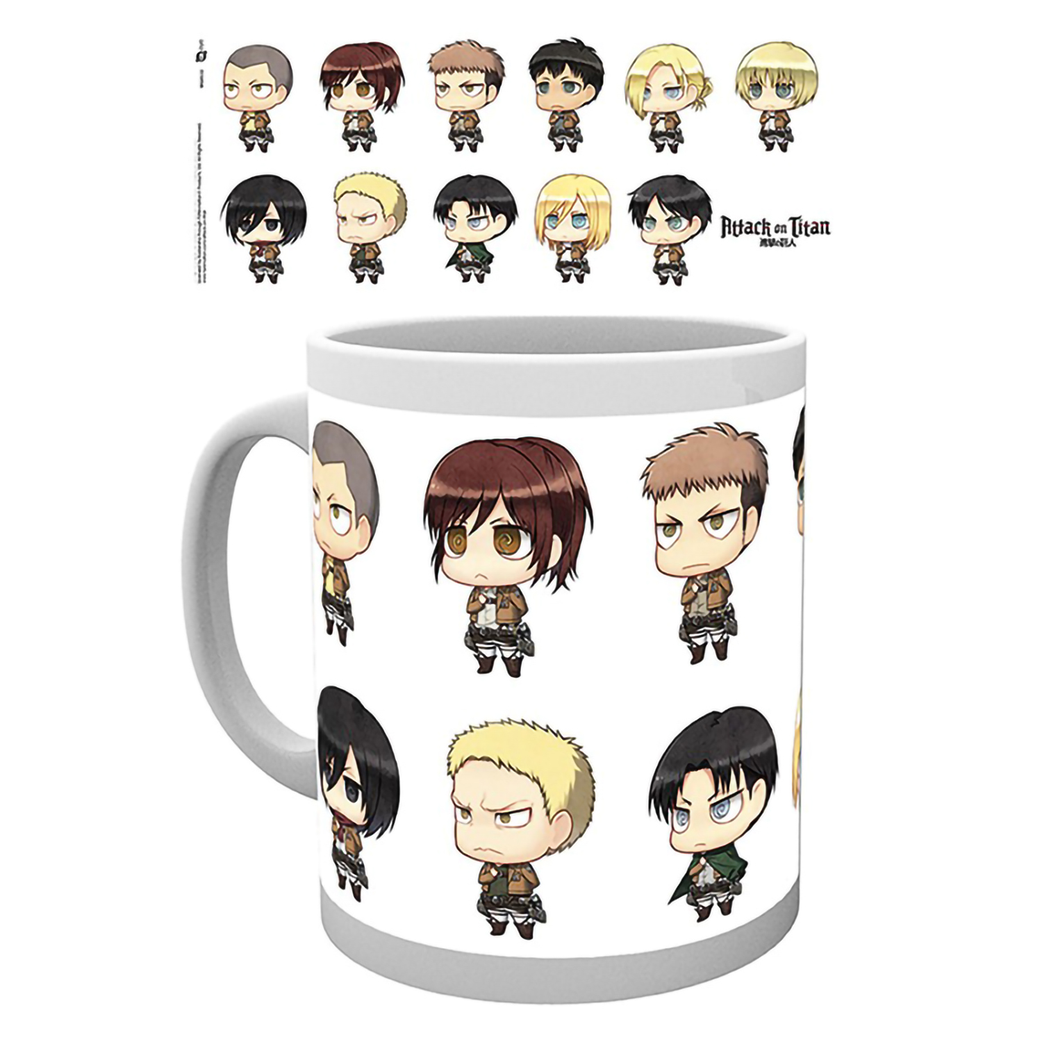 Кружка ABYStyle Gb Eye Attack on Titan Mug 320 ml All Chimis subli box x2 MG0532 - фото 3