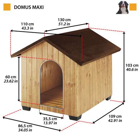 Будка для собак Ferplast Domus Max 87008000