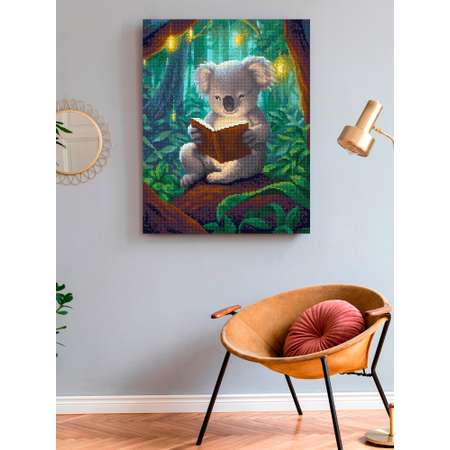 Алмазная мозаика Art on Canvas холст на подрамнике 40х50 см Коалла