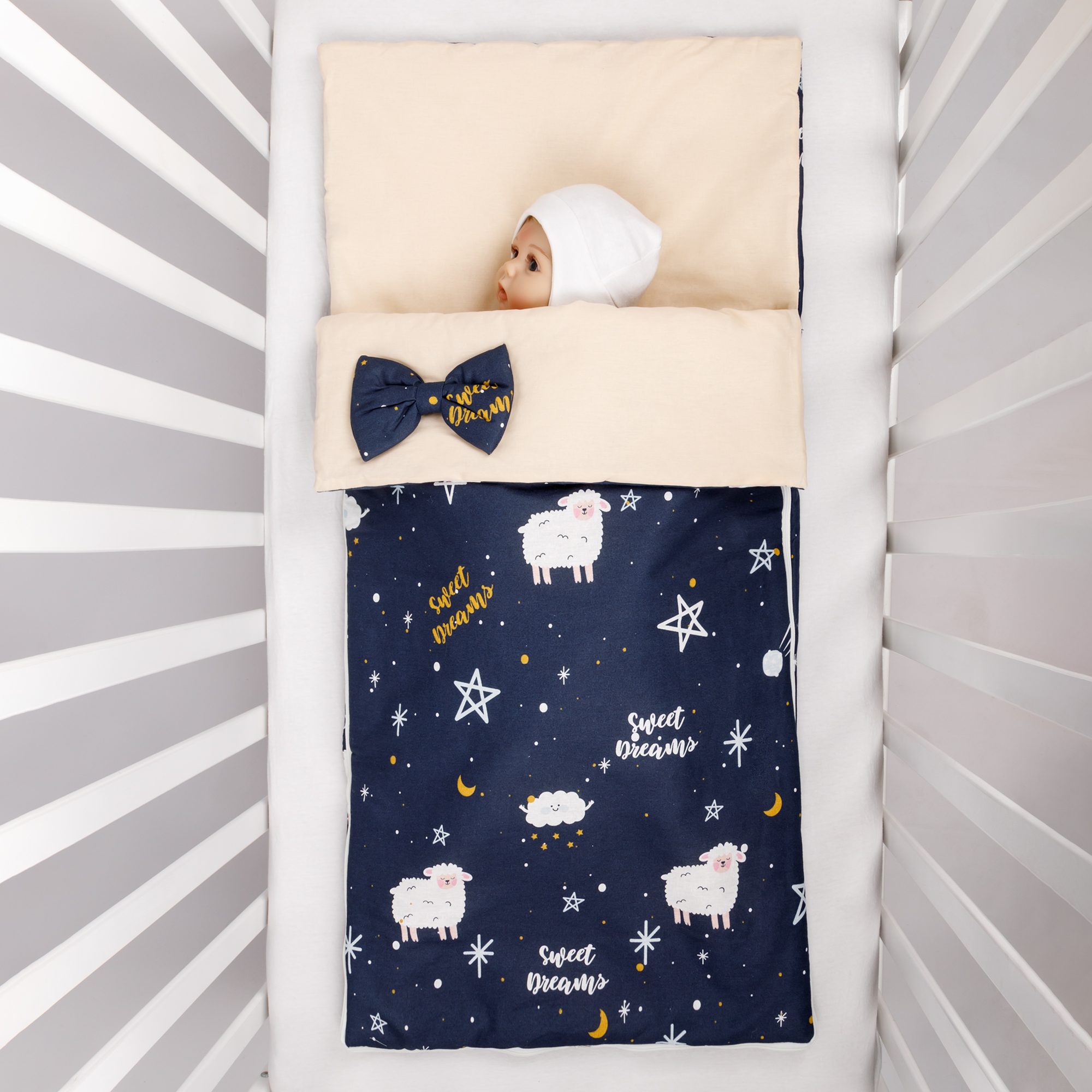 Спальный мешок AmaroBaby детский Magic Sleep Galaxy синий - фото 2