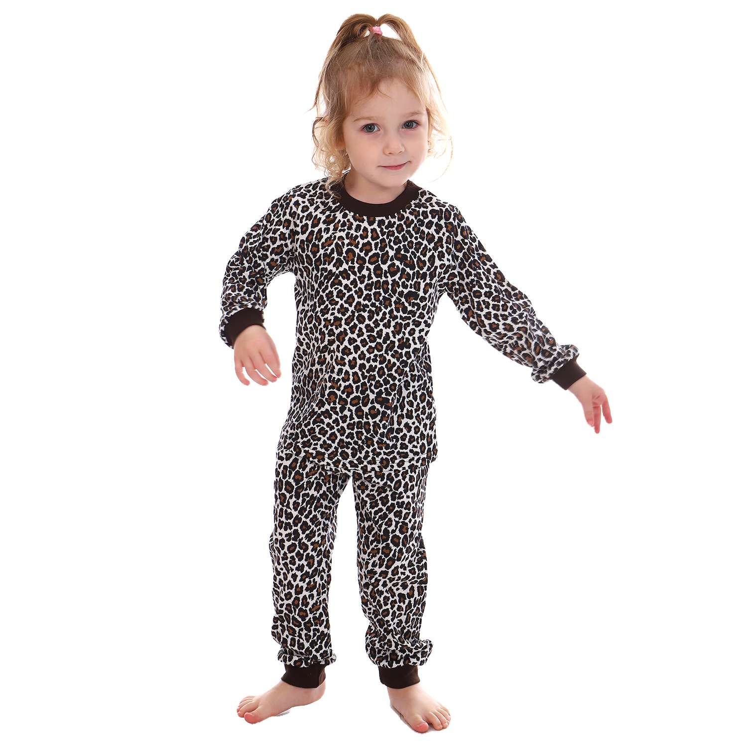 Пижама Детская Одежда 0411КД1/темно-коричневый - фото 2