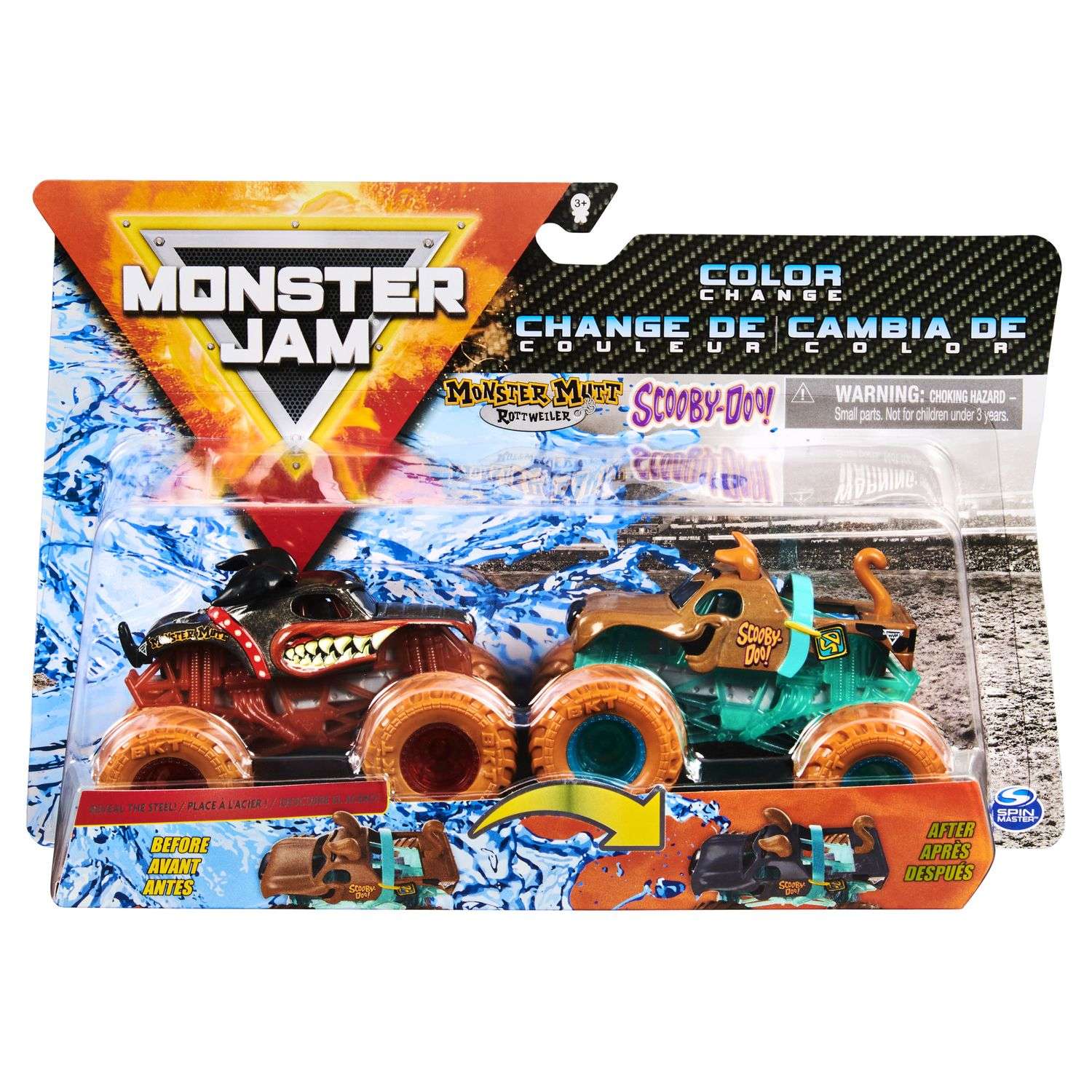 Машинка Monster Jam 1:64 2шт MnsMut ottweilerVScobDoo 6044943/20125066 6044943 - фото 2