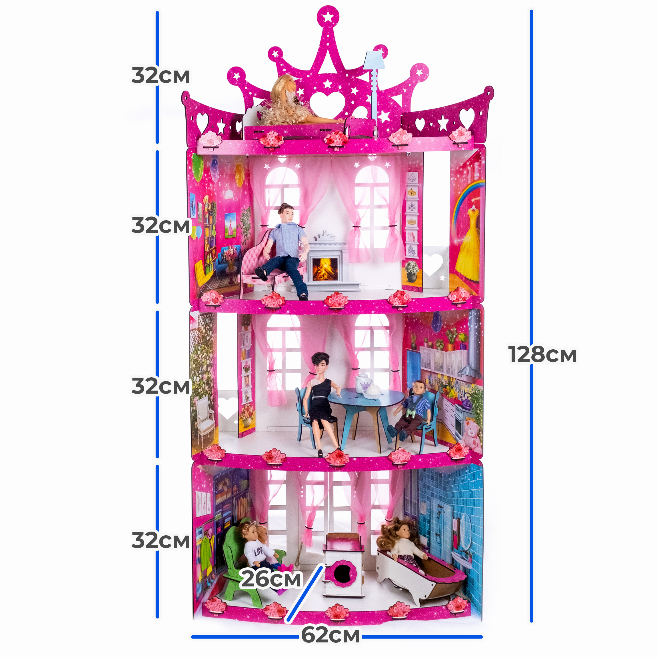 Кукольный домик с мебелью Teremtoys КД-16 КД-16 - фото 12