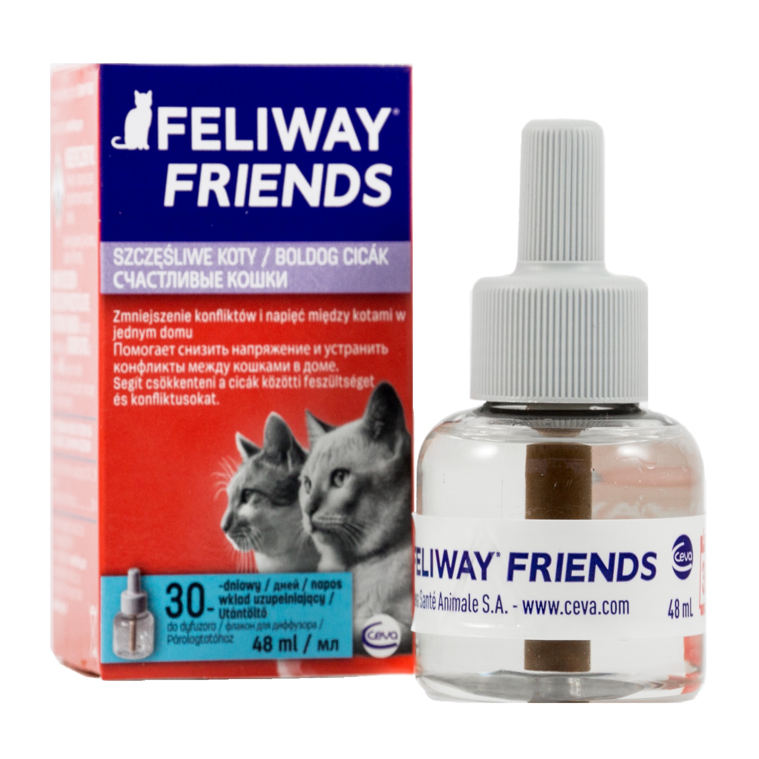 Феромоны для кошек Feliway Friends для коррекции поведения сменный блок 48  мл купить по цене 1751 ₽ с доставкой в Москве и России, отзывы, фото