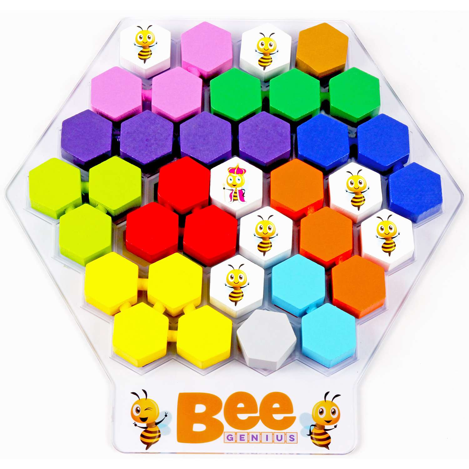 Игра настольная Happy Puzzle логическая головоломка для малышей Гениальная Пчела - фото 2