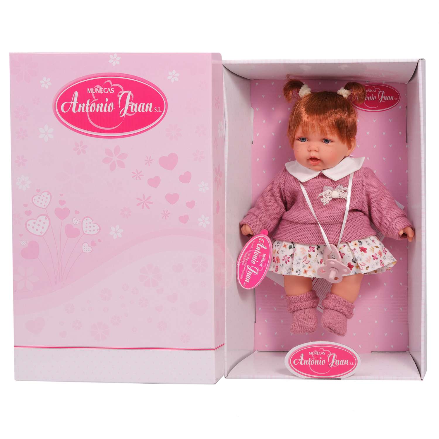 Кукла озвученная Antonio Juan Эмма в розовом 27 см мягконабивная 12136 - фото 11