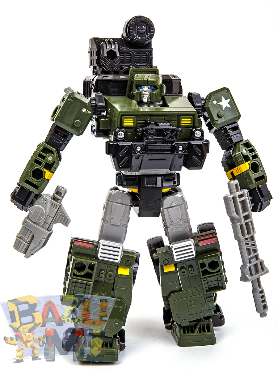 Робот-трансформер BAZUMI Хаунд хаммер 2 в 1 военная машина грузовик / подарок для мальчика - фото 9